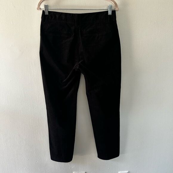 Vince Womens Black Corduroy Cropped Pants Size 4 Classic Neutral Minimalist - Picture 3 of 8